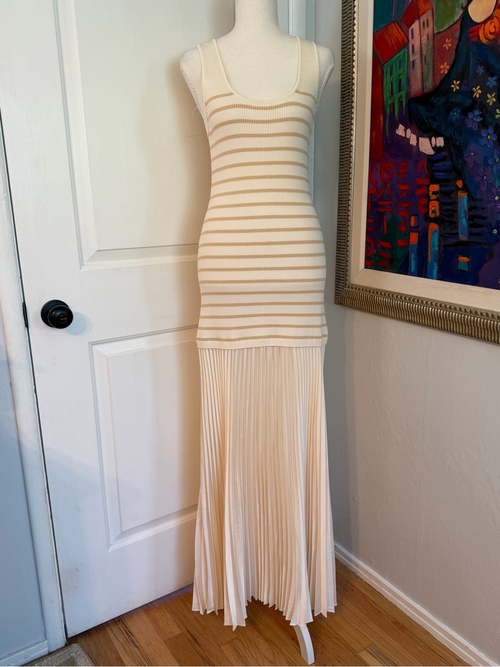 NWT rag & bone Millie Sleeveless Striped Maxi Dress Sz Sm - Picture 5 of 13